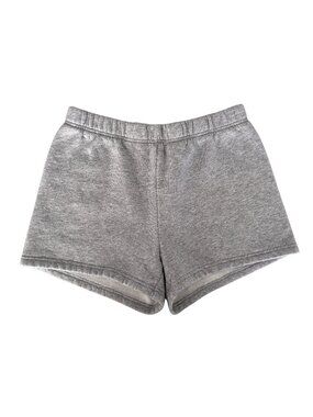 🐰 TNA Cozy Sweatfleece Perfect Hi-Rise Mini Shorts Heather Grey Small